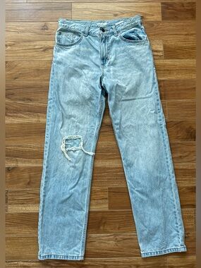 Wrangler Light Blue Distressed Kids Jeans